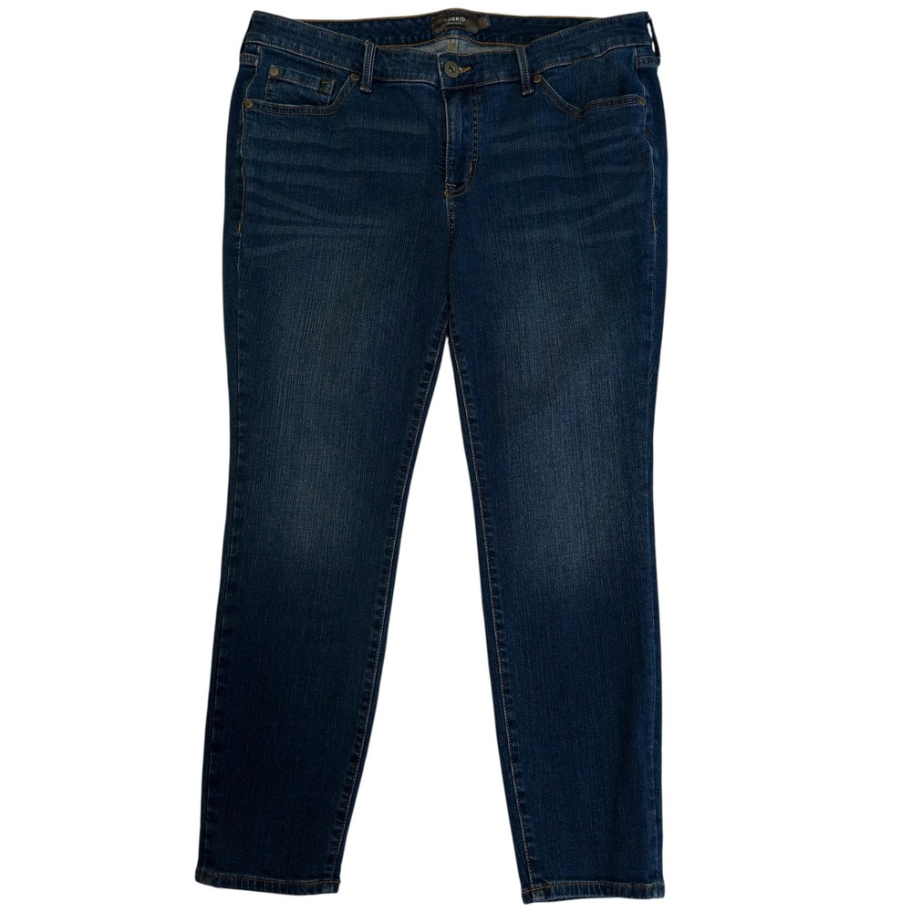 Torrid Feel The Fit Women 12R Dark Wash Cotton Stretch Jeggings Skinny Jeans EUC